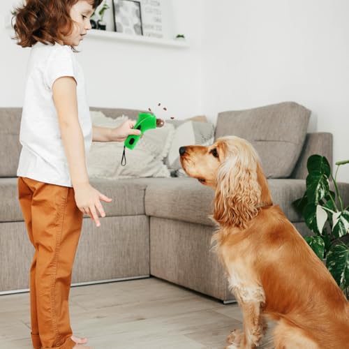 UKCOCO Cat Treat Launcher Toy Treat Feeder Dog Toy Cat Treat Dispenser Toy Dog Treat Dispenser Launcher for Dogs Treat Dispensing Toy Puppy Toy Dog Snack Launcher Food Ball Thrower