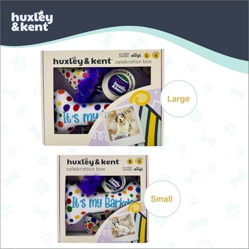 Huxley & Kent Celebration Box for Dogs, Happy Barkday, Small