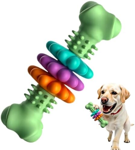 Puppy Teething Toy, Durable Chew Toy for Small Dogs, Interactive Bone Toy to Keep Puppies Busy, Teeth Cleaning Dog Toy for Small Breeds