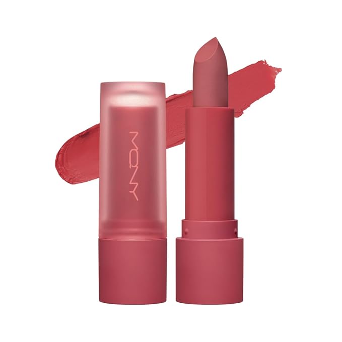 MQNY(MACQUEEN NEWYORK Powder Matte Lipstick 3.5g 5colors (#05 Red Mist, Red Rose)