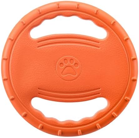 Dog Soft Flying Discs Interactive Training Toy (Orange)
