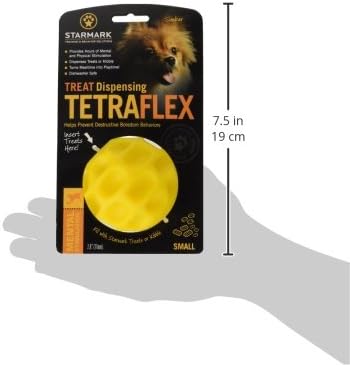 Starmark Treat Dispensing Tetraflex Dog Toy Small