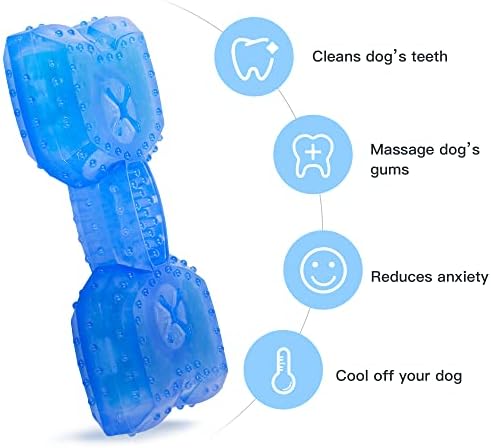 NWK Cooling Chew Toy for Dogs, Puppy Teething Toy (Bone)