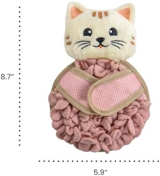 Catstages Snuffle Mat Interactive Treat Dispenser Cat Toy, 8.7" x 5.9"