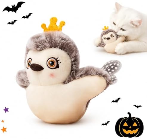 Flying Bat Dog Toy, 2026 New Halloween Flapping Wings Interactive Bird Pet Toy (Grey)