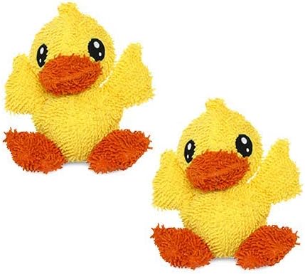 MIGHTY® 2 Pack Microfiber Medium Duck Dog Toys