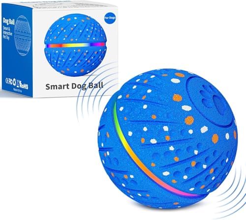Smart Interactive Dog Toys Ball for Aggressive Chewers Small Medium Dogs