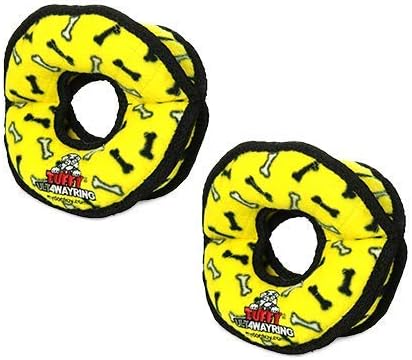 TUFFY® 2 Pack Ultimate 4Way Ring Ultra Durable Plush Dog Toys