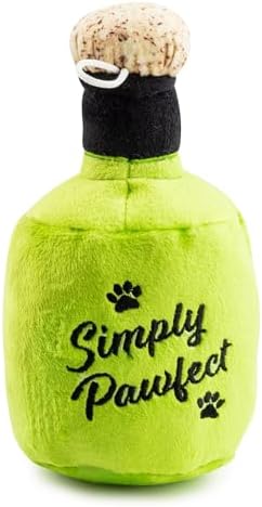 Haute Diggity Dog Puptron Tequila Plush Dog Toy, Drink Parody Chew Toys