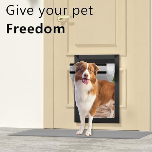 MAVRICPOWER Weatherproof Aluminum Large Dog Door for Door
