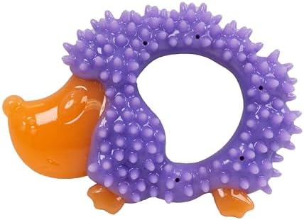 Cutie Chewies Hedgehog Dental Dog Chew Toy, Bounces & Floats, 5"