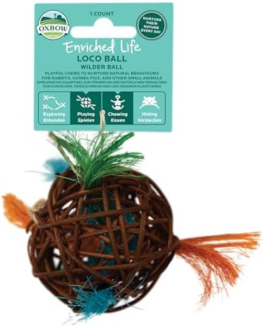 Oxbow Enriched Life Loco Ball. Small animal enrichment toy