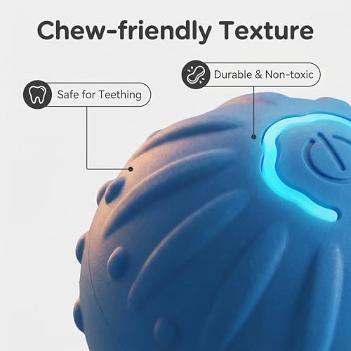 Winb Interactive LED Dog Ball Shell（2 inch）- Only Shell- Small Dogs Ball Play and Wicked Fun, Blue