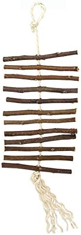 Oxbow Enriched Life Apple Stick Dangly, Rabbit Toys, Guinea Pig Toys, Enrichment for Bunny, Guinea Pig, Hamster, Rabbit, Chinchilla, Rat, Chinchilla Cage Accessories, Small Pet Accessories for Cage