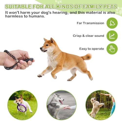 JIURUN 3-in-1 Dog Treat Pouch for Training, Hands-Free Dog Training Treat Bag with Clicker & Poop Bag Dispenser, Adjustable Waist Pack with Belt Loop Clip for Dog Walk, Park, Outdoor Essentials