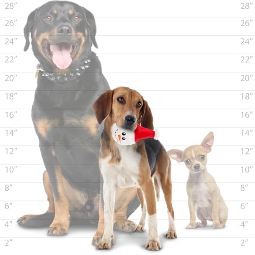 MIGHTY Tuffy Small Snow Ball: Ultra Durable Plush Dog Toy