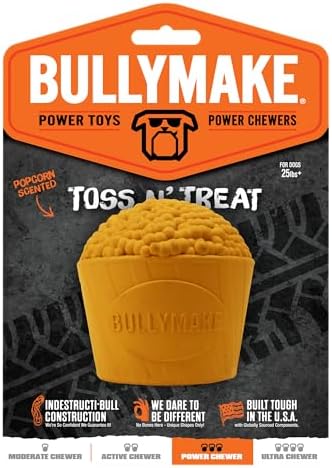 BULLYMAKE Toss N Treat Yellow Popcorn - Popcorn Scent