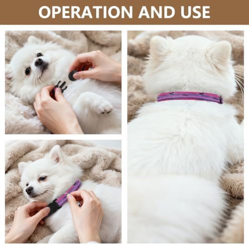 2 Pack Cat Collar Stripes Collars with Bell, Adjustable 10.6 to 17.1 Inches