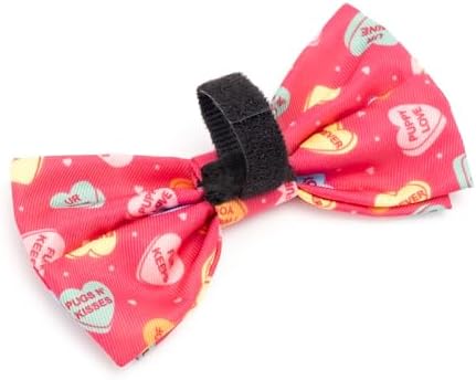 THE WORTHY DOG Spring Patterns Pet Bow Ties for Dogs & Cats, Puppy Love