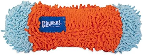 Chuckit! Indoor Fetch Tumble Bumper Dog Toy (8.5 Inch), Orange and Blue