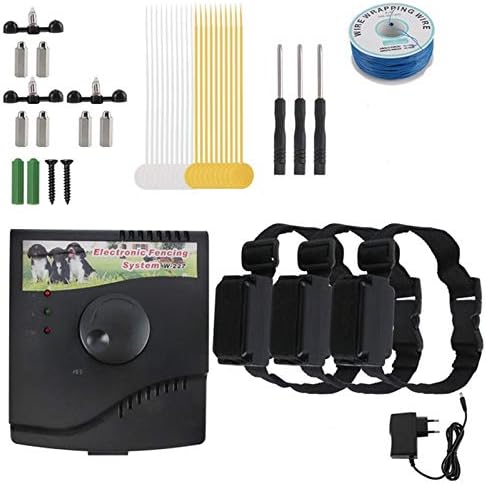 SXDD Electric Dog Fence, Ground & Underground Pet Containment System, Waterproof Receiver Collar for Easy Setup and Superior Longevity and Continued Reliable Pet Safety(for 1 23Dogs),for3dogs