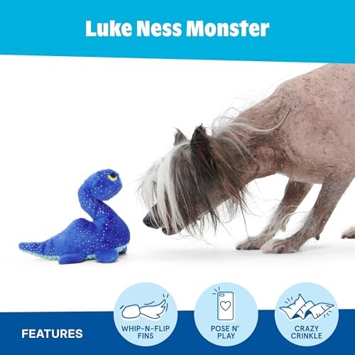 BarkBox Luke Ness Monster Dog Toy - Toy for Small Dogs