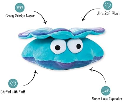 Fringe Studio Plush Dog Toy, A BIT CLAMMY(314058)