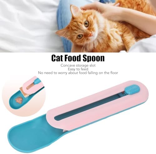Cat Wet Treats Dispense Spoon, Treat Squeeze Spoon Feeding Watering Supplies Wet Cat Food Storage Pet Food Spoon Cat Treat Dispenser Pet Liquid Snacks Feeder Spoon Cat Strip