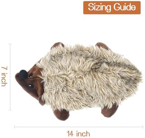 Dog Squeaky Toys for Small Dogs, Puppy Toys for Teething Cute Hedgehog | Stuffed Plush Small Breeds Toys Bundle Natural Puppy Rope, Dog Chew for Puppies Pet for Pet
