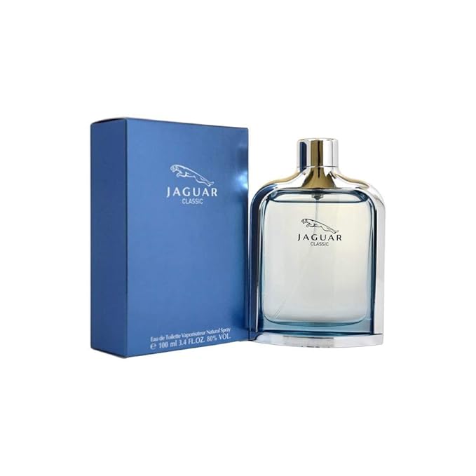 Jaguar Classic Blue for men Eau De Toilette Spray,3.4 Ounce (Pack of 2)