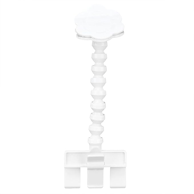 ZJchao , Dog Treat Camera Dog Treat Camera Dispenser PVC Flexible Pet Selfie with Flower Shaped Clip for Most Mobile Phones and Tablets (White)