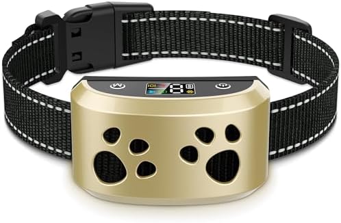 Smart Bark Collar for Large Dogs with 8 Adjustable Sensitivity Levels | Anti-False Trigger Technology, 4 Humane Modes (Beep/Vibration), Rechargeable & IP67 Waterproof Stop Barking Collar