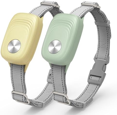 Automatic Pet Door Collar 68T, Compatible with MS-5, Green & Yellow, 2PK