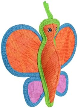 Tuffy® - DuraForce® : Butterfly Dog Toy: Ultra Durable Plush Toy with Multiple Layers & Reinforced Seams, Washable and Floats, DuraForce® Construction