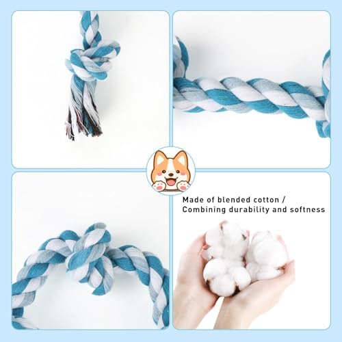 SZEE Dog Rope Toy 2-Pack, Rope Toys for Dogs, Suitable for Small Breeds