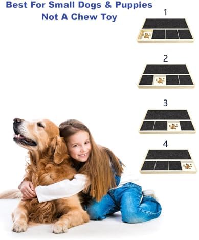 Dog Nail Scratch Pad with Treat Box & Pet Nail Clipper, Interactive Training Tool for Filing Dog Nails, Best for Small Dogs & Puppies, Not A Chew Toy