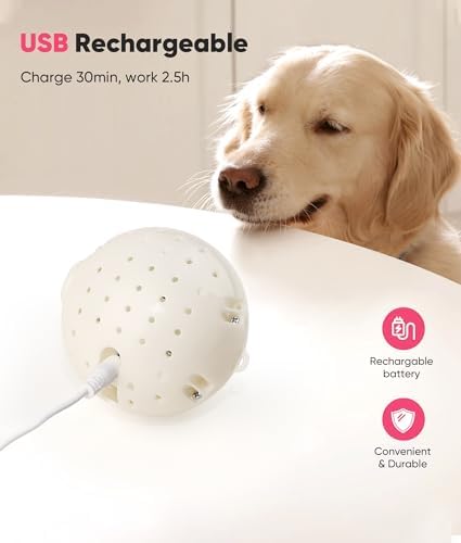 Petbobi Interactive Dog Toys for Small Medium Breeds Moving Barking Ball