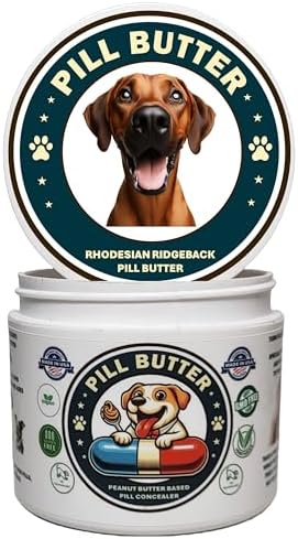 Peanut Butter Dog Pill Wrap - Rhodesian Ridgeback Label
