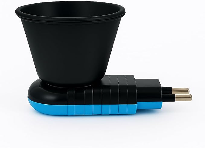 Electric Wooden Camphor Burner & Essential Oil Diffuser | Kapoor Dani for Pooja, Havan, Meditation | Fragrance Diffuser & Kappor Stand for Home & Office Use (Black)