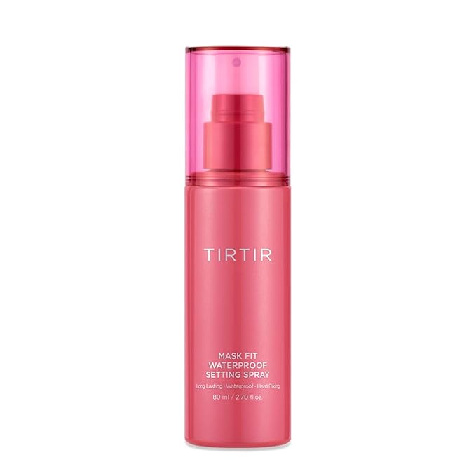 TIRTIR Waterproof Setting Spray – 24 Hour Long Lasting Fix, Sweatproof Water Resistant Makeup Finisher – Ethanol Free, Semi Matte Finish for Oily Skin – Korean Makeup Fixer (Pack of 2)