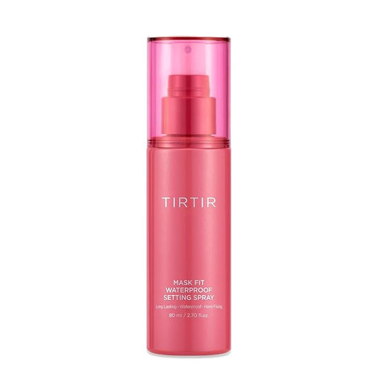 TIRTIR Waterproof Setting Spray – 24 Hour Long Lasting Fix, Sweatproof Water Resistant Makeup Finisher – Ethanol Free, Semi Matte Finish for Oily Skin – Korean Makeup Fixer (Pack of 2)