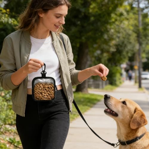 Dog Treat Bag – Portable Training Pouch | Treat Dispenser for Dogs & Puppies, Hands-Free Snack Storage for Training & Walking, Ideal Outdoor Camping, Hiking, Travel and Daily Use