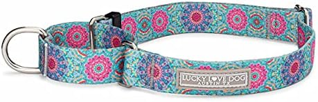 Lucky Love Dog Martingale Collar for Large Dogs No Slip Cute – Clara, Large