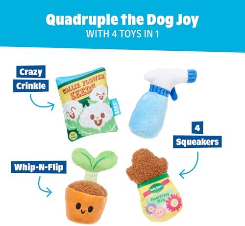 BarkBox Green Paw Starter Kit Dog Toy - Toy for Extra Small to Small Dogs