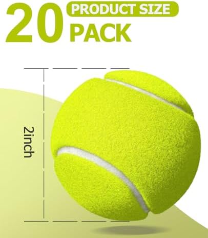2-inches Interactive Dog Tennis Balls for Exercise and Training