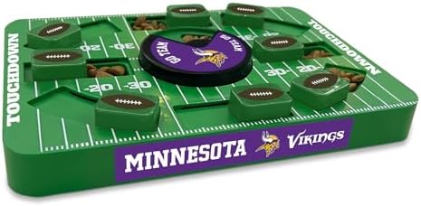 Pets First NFL Minnesota Vikings Large Puzzle Toy - New Size, Interactive Dog Treat & Slow Feeding Puzzle
