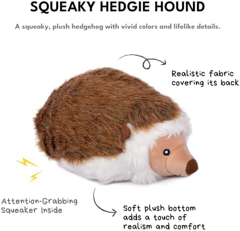 CHEWFFON Stuffed Dog Toy, Plush Squeaky Chew Toy for Boredom