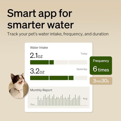 PETLIBRO RFID Automatic Cat Feeder, Collar Sensor for Personalized Meals, Anti-Stealing for Multi-Pets Home + RFID Multi Cats Water Fountain with Cat Recognition & Hydration Monitoring, x3 Collar Tags