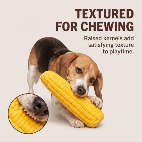 Pet Dog Corn Shape Squeaky Bite-Resistant Interactive Play Chew Toy Pet Supplies Dog Toy Corn, Dog Toys Aggressive Chewers for Dog