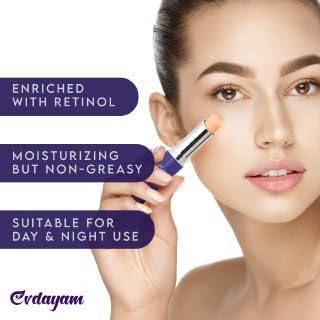 Eye Cream for Dark Circles and Puffiness 2 packs – Under Eye Balm Stick with Caffeine – Eye Brightener Stick for Eye Bags, Wrinkles, Fine Lines –
